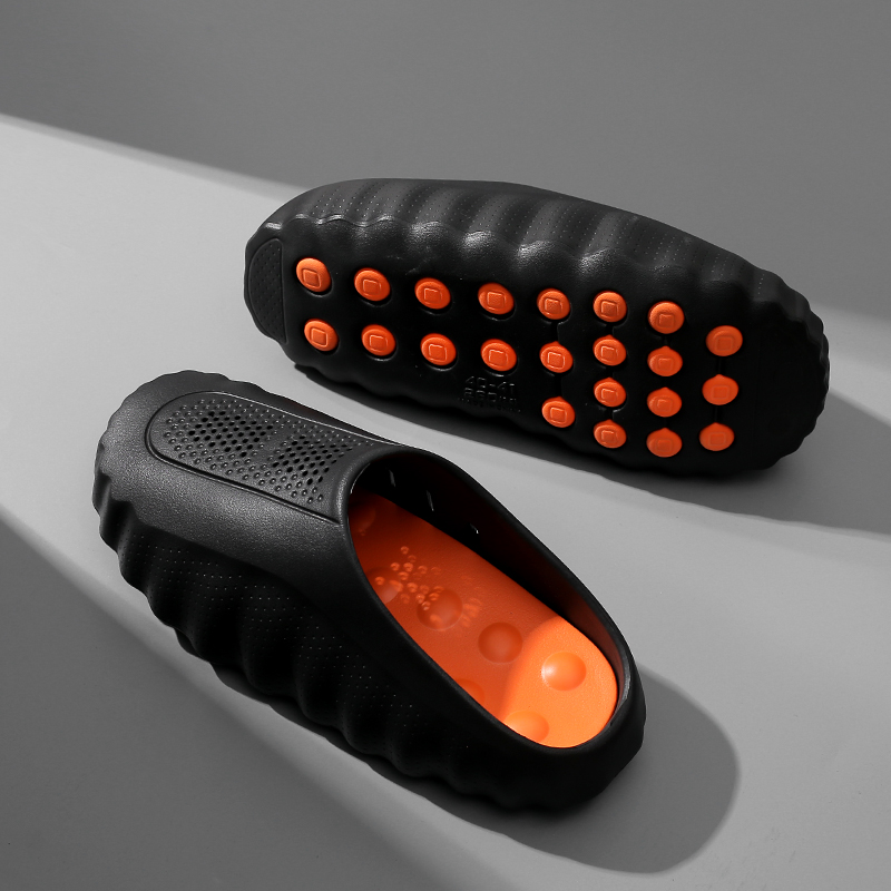 Baby Gate Stairs - Pantuflas de Masaje para Hombre, Sandalias