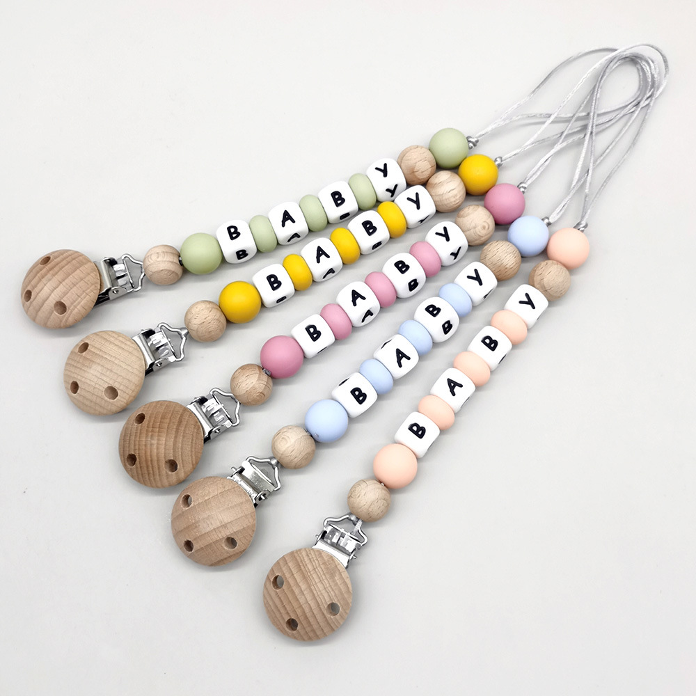 Baby Products In - Clips para chupete con nombre personalizado,